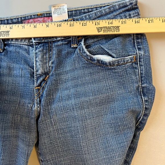 Vintage Levi's Blue Flare & Wide Leg Jeans 524 Too Super Low Size 11M - Picture 2 of 7